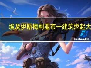 埃及伊斯梅利亚市一建筑燃起大火
