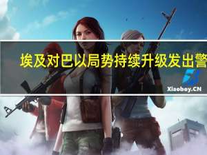 埃及对巴以局势持续升级发出警告