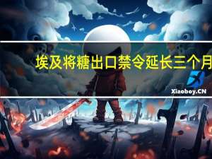 埃及将糖出口禁令延长三个月