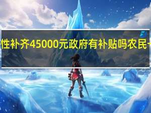 城居保一次性补齐45000元政府有补贴吗 农民一次性补缴45000