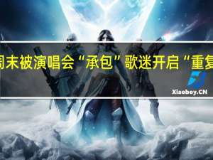 城市周末被演唱会“承包” 歌迷开启“重复刷场”模式