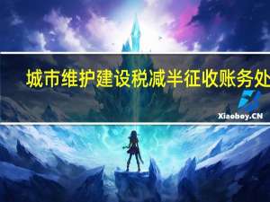 城市维护建设税减半征收账务处理