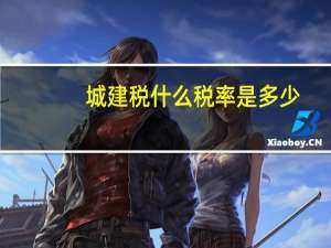城建税什么税率是多少