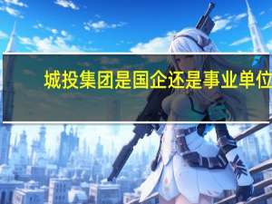 城投集团是国企还是事业单位