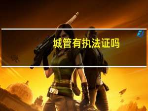 城管有执法证吗