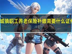 城镇职工养老保险补缴需要什么证件资料　