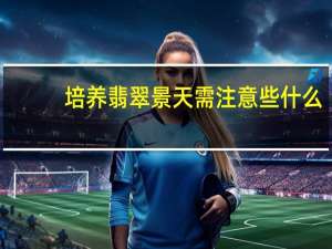 培养翡翠景天需注意些什么：越冬不能低于10℃