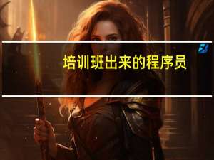 培训班出来的程序员