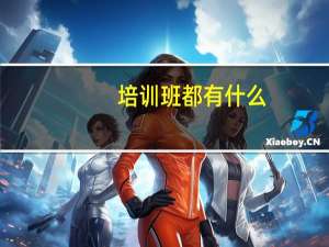 培训班都有什么