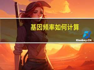 基因频率如何计算