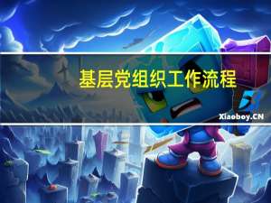 基层党组织工作流程（基层党组织工作怎么做）