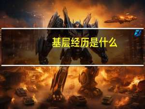 基层经历是什么