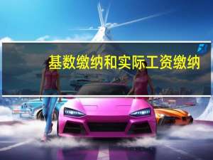 基数缴纳和实际工资缴纳（缴费基数和实际工资）