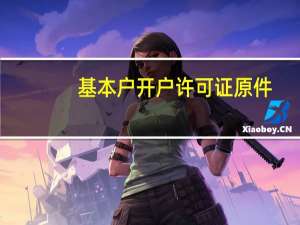 基本户开户许可证原件（基本户开户许可证）