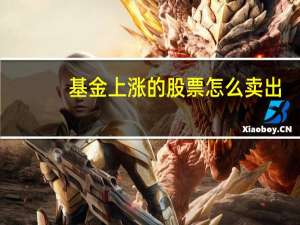 基金上涨的股票怎么卖出