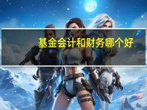 基金会计和财务哪个好