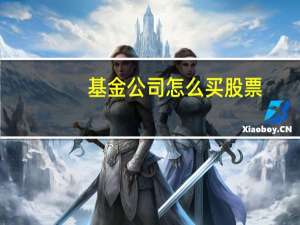 基金公司怎么买股票