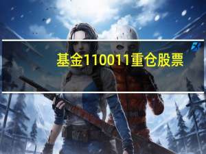 基金110011重仓股票（基金110011）