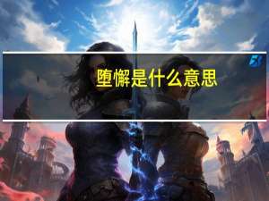 堕懈是什么意思