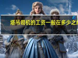 塔吊司机的工资一般在多少之间