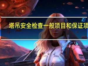 塔吊安全检查一般项目和保证项目