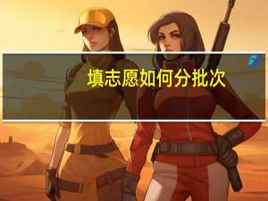 填志愿如何分批次