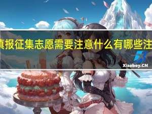 填报征集志愿需要注意什么 有哪些注意事项