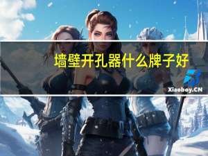 墙壁开孔器什么牌子好（墙壁开孔器）