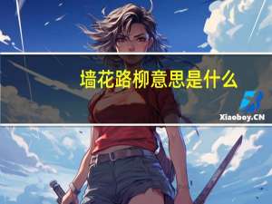 墙花路柳意思是什么