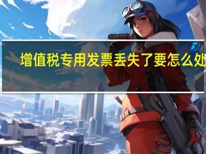 增值税专用发票丢失了要怎么处理