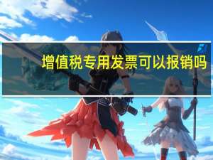 增值税专用发票可以报销吗