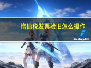 增值税发票验旧怎么操作（增值税发票验旧）