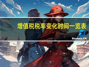 增值税税率变化时间一览表