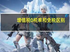 增值税0税率和免税区别