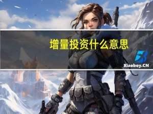 增量投资什么意思
