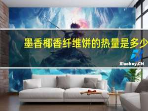 墨香 椰香纤维饼的热量是多少