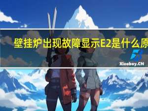 壁挂炉出现故障显示E2是什么原因