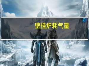 壁挂炉耗气量