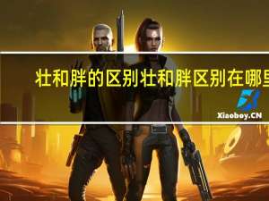 壮和胖的区别 壮和胖区别在哪里