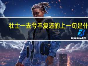 壮士一去兮不复还的上一句是什么