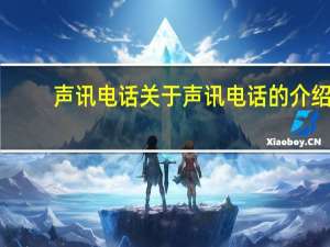 声讯电话 关于声讯电话的介绍