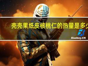 壳壳果 纸皮核桃仁的热量是多少