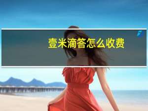 壹米滴答怎么收费