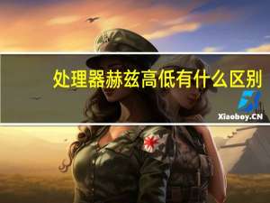 处理器赫兹高低有什么区别