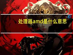 处理器amd是什么意思（amd是什么意思）