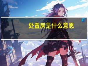 处置房是什么意思