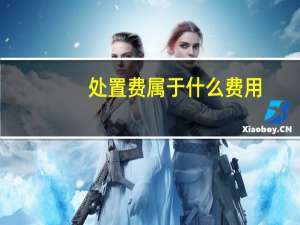 处置费属于什么费用