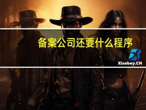 备案公司还要什么程序