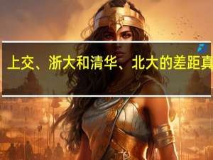复旦、上交、浙大和清华、北大的差距真的有很大吗