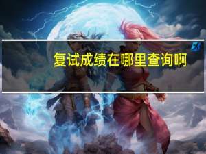 复试成绩在哪里查询啊